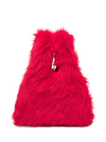 Msgm Msgm Bag In Fuchsia Faux Fur
