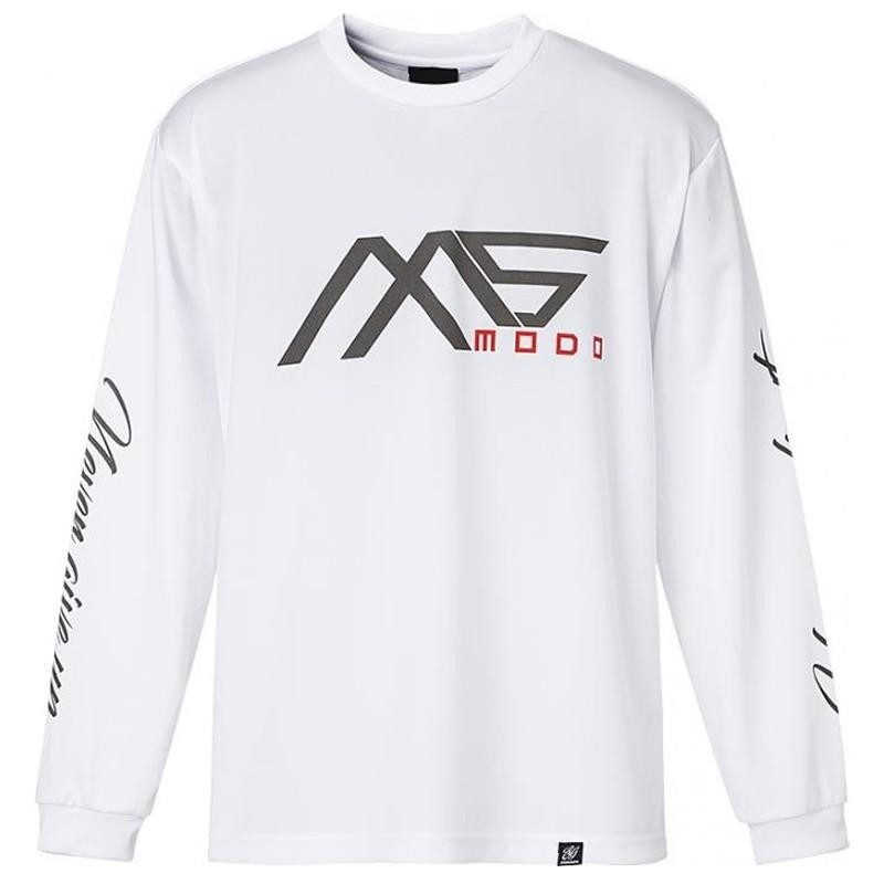 フィッシングウェア エバーグリーン MS-modo ドライロングTシャツ type1 S ホワイト LINEショッピング