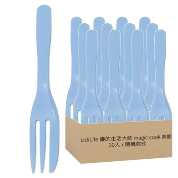 AY美廚繽紛點心叉30入裝 繽紛色彩 一次性使用 方便衛生  K0291 顏色隨機  1組