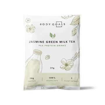 Bodygoals全素豌豆蛋白飲31g-茉莉奶綠