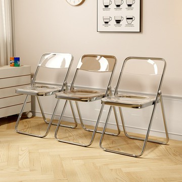塑料折疊椅子家用靠背椅網紅拍照椅宿舍餐椅會議辦公椅戶外折疊凳