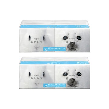 Nepia (2袋32包超值組)日本-超柔軟滋潤保濕型雙層面紙12抽x16包/袋(妮飄鼻貴族衛生紙,隨身紙手帕,外出旅行紙巾)