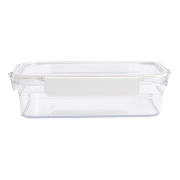 HOLA 和樂家居 密封防漏可微波Tritan保鮮盒 長形 1.3L  1個