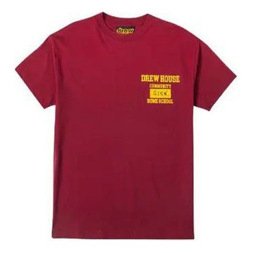 Drew House Burgundy Community T-shirt 'Red'