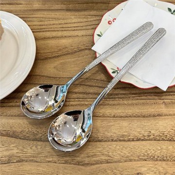 特價出哦！出日本錘紋勺316不銹鋼西餐勺子主餐更吃飯勺調羹喝湯