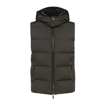 Moorer - Brown Puffer Fire-skt Vest Down Jacket