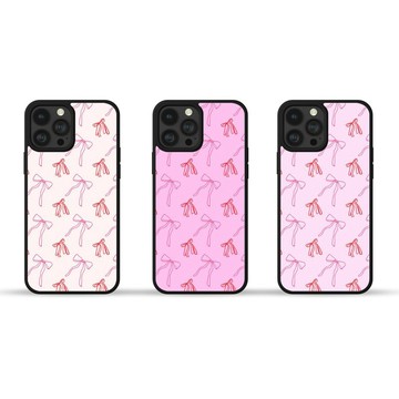 粉紅色的 賣弄風情的弓 可愛圖案 iPhone手機殼 三星手機殼