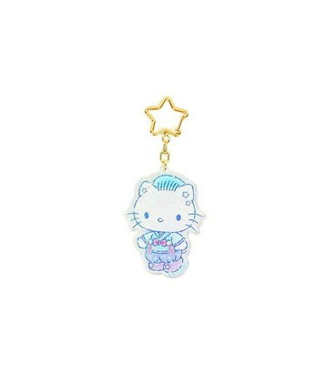 【震撼精品百貨】Hello Kitty 凱蒂貓~日本三麗鷗sanrio KITTY壓克力造型鑰匙圈-七夕丹尼爾*49873