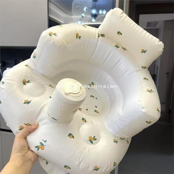 寶寶學坐沙發嬰兒坐椅充氣不傷脊柱小月齡居家洗澡浴凳戶外坐墊