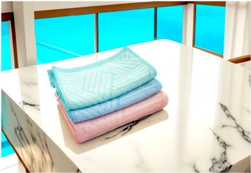 涼感紗．窄版加長涼感紗毛巾(冰鑽3色組) 【台灣興隆毛巾製】清涼夏日運動必備