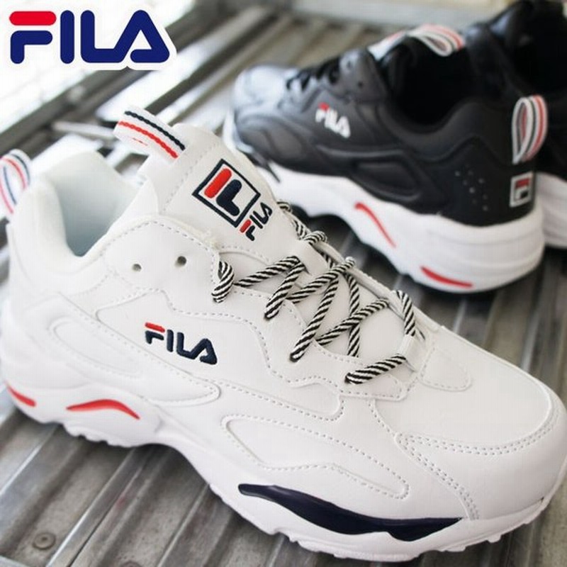 フィラ Fila スニーカー メンズ レディース レイ トレーサー Sl ダッドスニーカー ダッドシューズ ローカット 厚底0125 ホワイト 白 0014 ブラック 黒 F5121 通販 Lineポイント最大get Lineショッピング