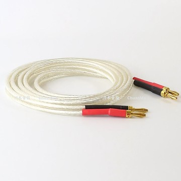 4平方無氧銅鍍銀喇叭線【川木】全新【W174】HIFI音響發燒級音箱線 香蕉頭