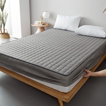 床笠單件夾棉加厚席夢思床墊保護套防滑固定床單床罩全包防塵罩套