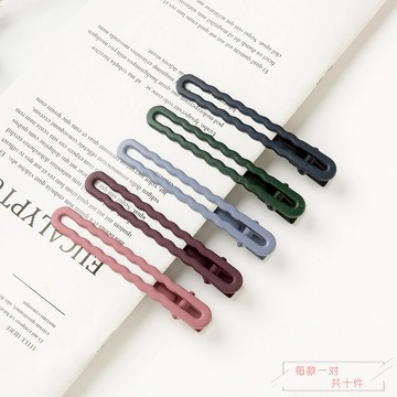 網紅劉海夾少女發夾糖果色鴨嘴夾邊夾時尚女頂夾韓國發飾頭飾夾子