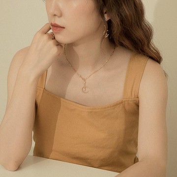 黛安娜月亮星空Y字項鍊