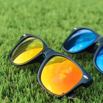 【免運費】 Arthur 偏光橙紅色鏡面墨鏡 - 香港原創