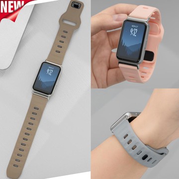 SAMSUNG 適用於三星 Galaxy Fit3 錶帶配件的矽膠錶帶手錶手鍊替換運動錶帶