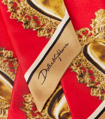 Dolce & Gabbana Printed silk twill scarf