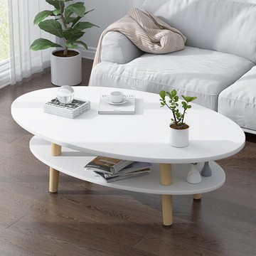 雙層茶几 茶几簡約現代茶桌小戶型客廳家用桌子創意沙發邊几北歐雙層小茶几【MJ193210】