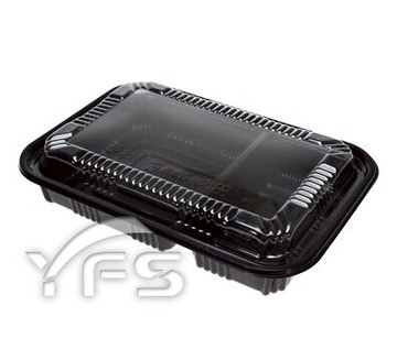 C-201二格餐盒(PP底/OPS蓋) (免洗便當盒/切片肉/外帶餐盒/小菜/滷味/塑膠餐盒)【裕發興包裝】JS323/JS2069