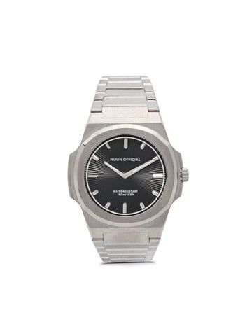 NUUN OFFICIAL - MS Silver 38mm - men - Steel/Sapphire Crystal - One Size - Black