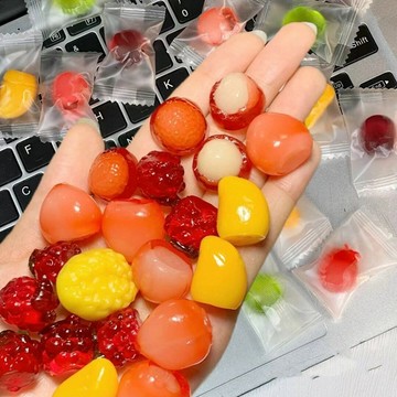 臺灣爆款🔥多趣味】剝皮軟糖網紅高顏值夾心qq糖水果果汁橡皮糖喜糖零食年貨