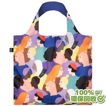LOQI 環保材質購物袋-姐妹(無扣帶、無暗袋)