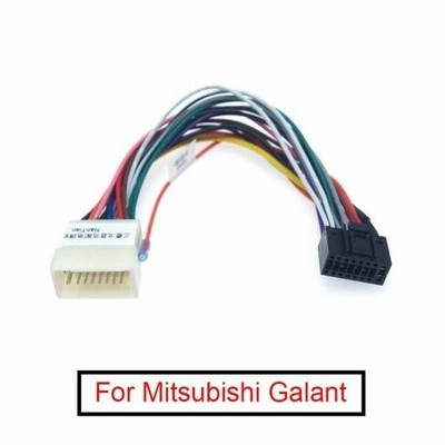 1ピース ラジオ ステレオ 16PIN 配線 ハーネス アダプタ 適用: 三菱 ギャラン オーディオ パワー ケーブル プラグ ヘッド ユニット ハーネス AL-LL-8586 AL