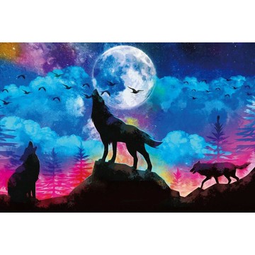 HC - 台灣製優質夜光拼圖1000片 - Modern Abstract Canvas Art 1000-009