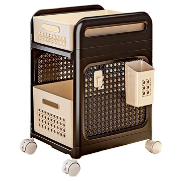 小麥購物 小推車置物架 L1243  2層  黑色