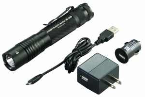 Streamlight 88054 ProTac HL USB 1000-Lumen Multi-Fuel USB Rechargeable Professional Tactical Flashlight with 120V AC12-Volt