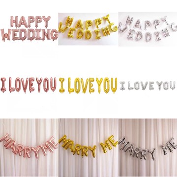 《台灣現貨出清，快速出貨》HAPPY WEDDING & I LOVE YOU &  MARRYME