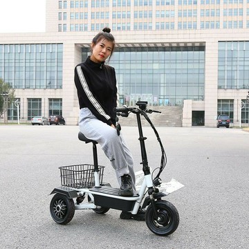 免運 開立發票 電動車 代步車 電動滑板車 折疊電動車 小型電動車  小型折疊電動三輪車成人家用老年人代步車女士輕便迷你三輪電瓶車