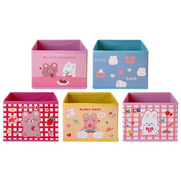 卡通軟萌小動物桌面收納盒(1入) 款式可選【小三美日】DS004022