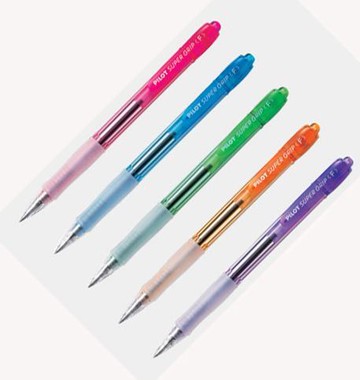 百樂PILOT BP-GP-10N透明七彩舒寫筆