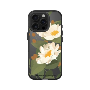 iPhone 16 Pro Clear (相機按鈕) 酷墨灰 - Janice Sung - Flora 花