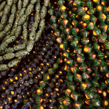 拾悦手作材料/收回後請清洗/尼泊爾回流/高古古法西亞琉璃珠/條珠/手工琉璃/串珠編繩DIY半成品/台灣現貨出貨不用等待