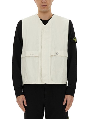stone island vests with logo