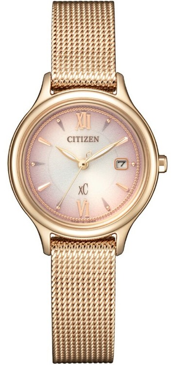CITIZEN 星辰錶 xC 系列 女腕表(EW2635-54W)-28mm-粉紅面鋼帶【刷卡回饋 分期0利率】【APP下單點數13倍送】