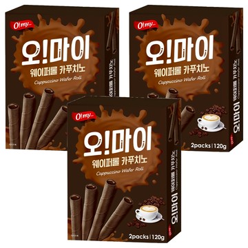 O my food 歐邁福 捲心酥 卡布奇諾口味  3個  120g