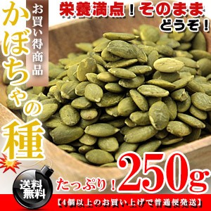 栄養満点！食用 かぼちゃの種 うす塩味 250g 送料無料 かぼちゃ カボチャ