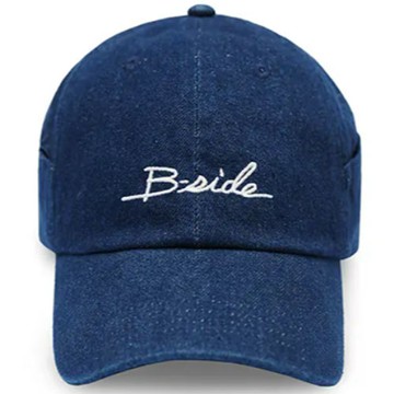 B-SIDE DENIM 6 PANEL CAP 六分割帽 / 棒球帽 (水洗藍色)