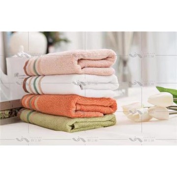 3條裝好蘭朵竹纖維高檔加厚大毛巾美容巾抗菌除螨家用吸水不掉毛