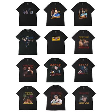 香港電影懦夫救星個性復古港風人像數碼直噴印花重磅T恤潮牌短袖