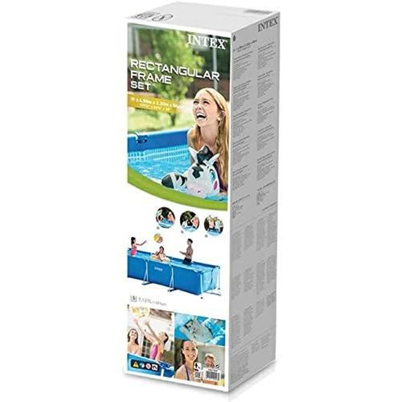 INTEX インテックス ファミリープール 4.5m×2.2m×84cm）カバー付き 大型 プール 組み立て簡単 長方形 家庭用 水遊び フレームプール  コストコ 591793 | LINEブランドカタログ