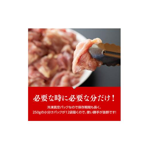 ふるさと納税 宮崎県 川南町 便利な小分けパック！宮崎県産 若鶏 もも肉 小分け パック 250g×12袋 計3.0kg 【鶏 肉 鶏肉 国産 モモ 九州…