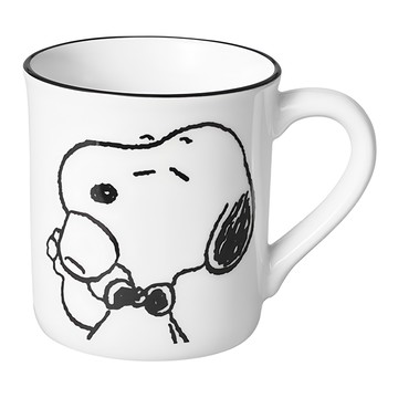 Corelle Brands 康寧餐具 SNOOPY 復刻黑白馬克杯 385ml  1個  Eiffel Tower