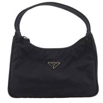 【日本直送】PRADA 普拉達 迷你手提包 MV515 尼龍 NERO 黑款 女士【二手】
