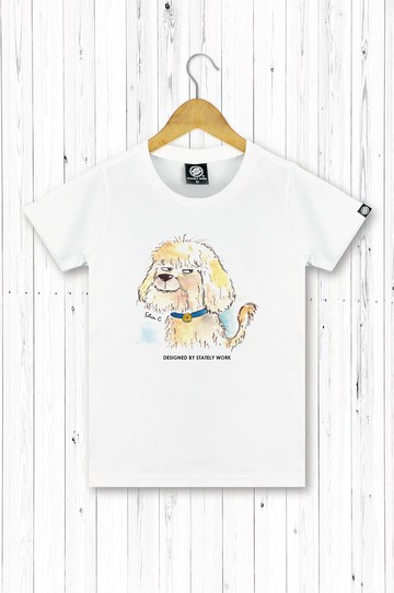 STATELYWORK 厭世生肖-狗-女白T恤