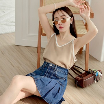 OB嚴選 高質感丹寧牛仔百褶裙 《CA3128》